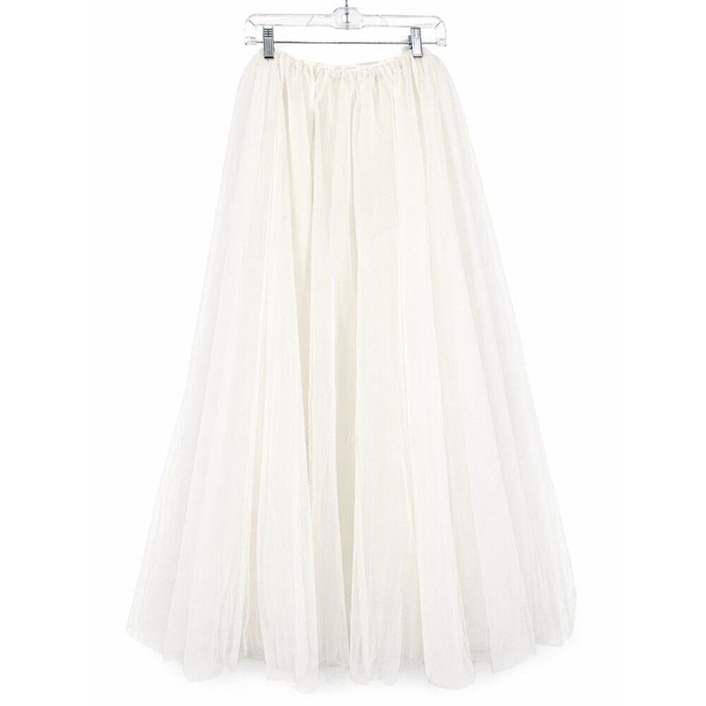 Majorelle x Bridget White Tulle Skirt Maxi Bridal Adam Skirt Revolve Size Small